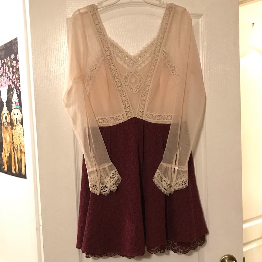 Beautiful Lace Free People Dress